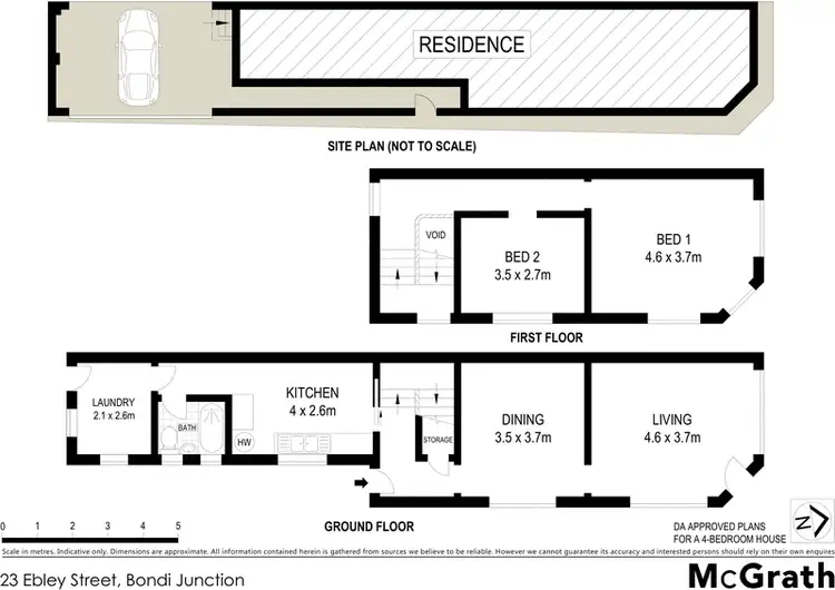 Floorplan of Homely house listing, 23 Ebley Street, Bondi Junction NSW 2022