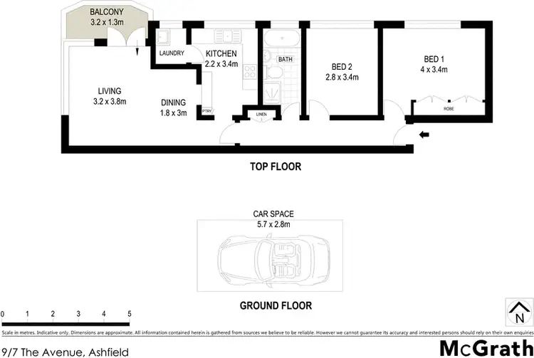Floorplan of Homely apartment listing, 9/7 The Avenue, Ashfield NSW 2131