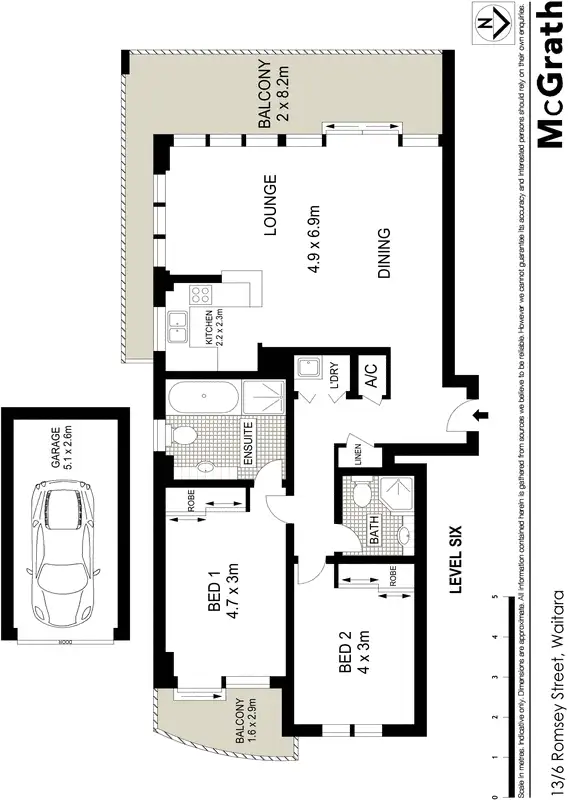 Floorplan of Homely apartment listing, 13/6 Romsey Street, Waitara NSW 2077