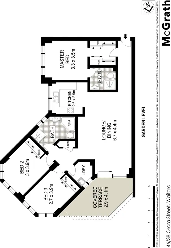 Floorplan of Homely apartment listing, 46/38 Orara Street, Waitara NSW 2077