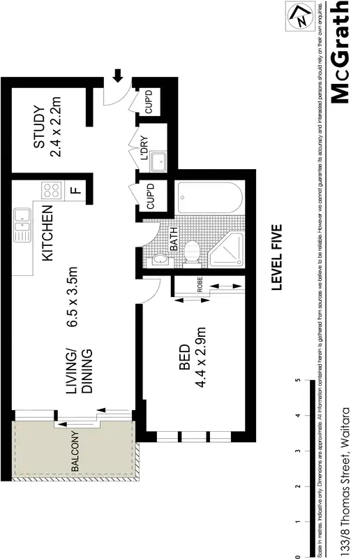 Floorplan of Homely apartment listing, 133/8 Thomas Street, Waitara NSW 2077