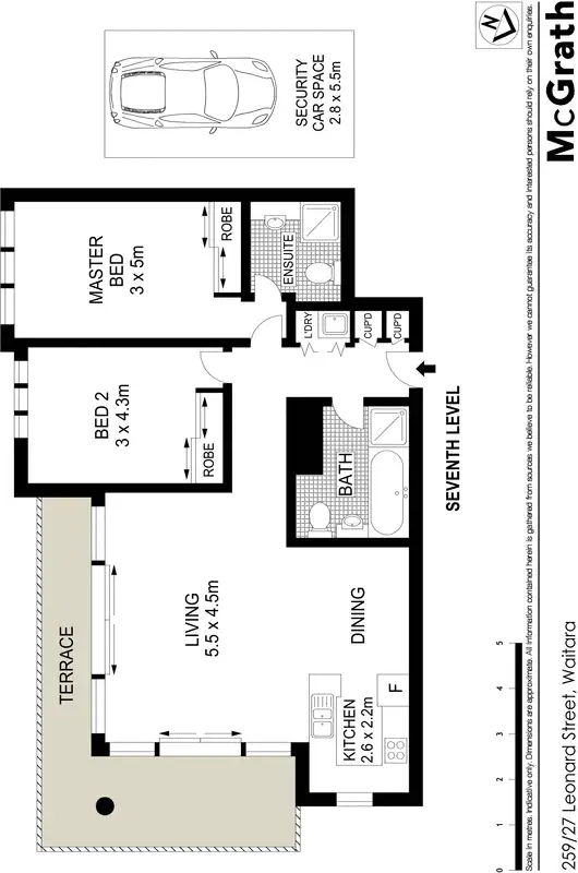 Floorplan of Homely apartment listing, 259/27 Leonard Street, Waitara NSW 2077