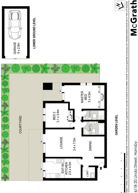 Floorplan of Homely apartment listing, 6/18 Linda Street, Hornsby NSW 2077