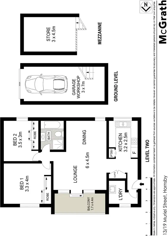 Floorplan of Homely apartment listing, 13/19 Muriel Street, Hornsby NSW 2077