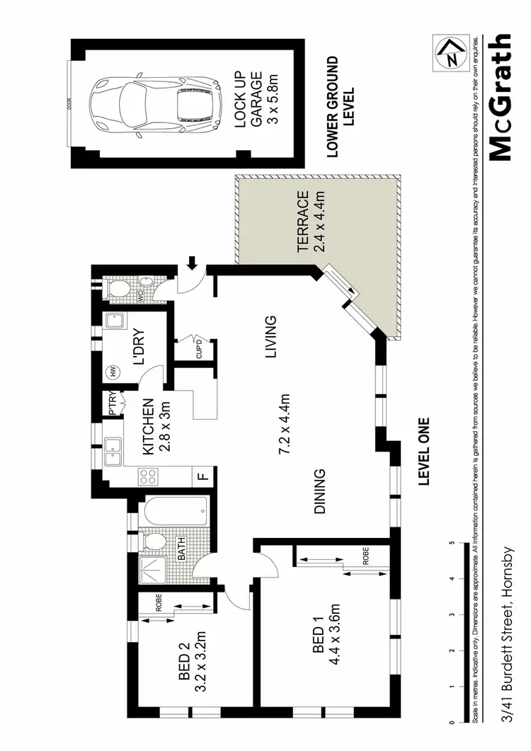 Floorplan of Homely apartment listing, 3/41 Burdett Street, Hornsby NSW 2077