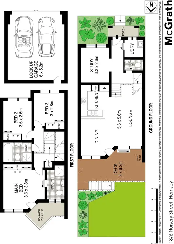 Floorplan of Homely townhouse listing, 18/6 Nursery Street, Hornsby NSW 2077