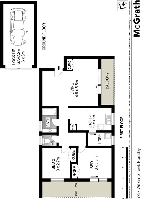 Floorplan of Homely apartment listing, 9/27 William Street, Hornsby NSW 2077