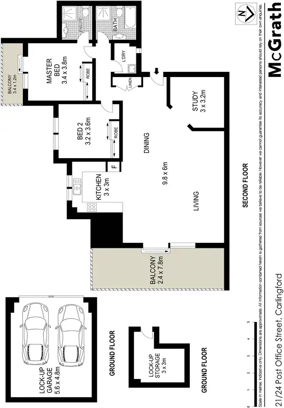 Floorplan of Homely apartment listing, 21/24 Post Office Street, Carlingford NSW 2118