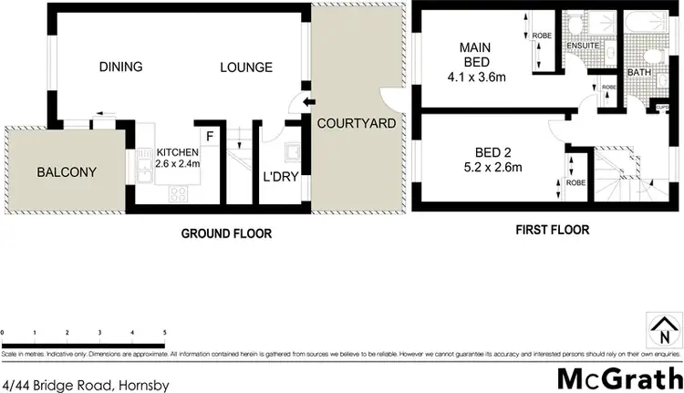 Floorplan of Homely apartment listing, 4/44 Bridge Road, Hornsby NSW 2077