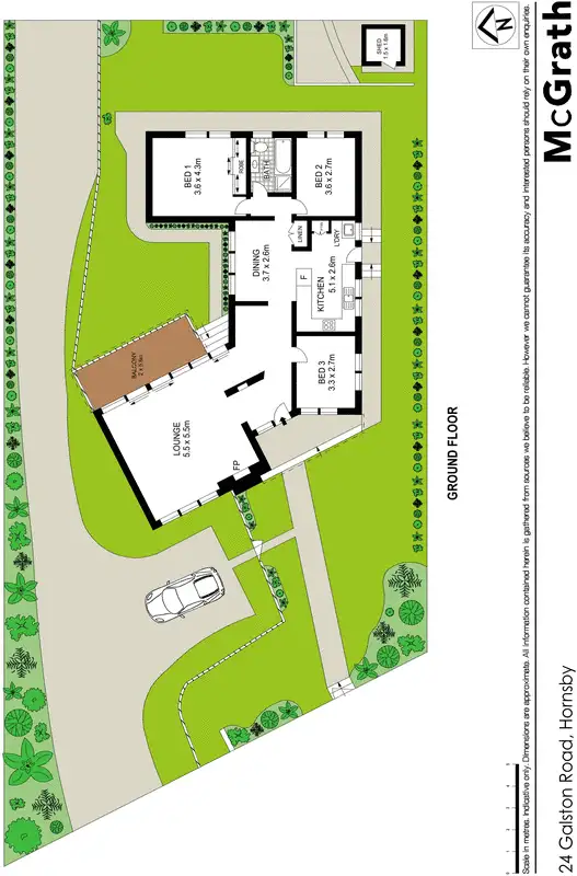 Floorplan of Homely house listing, 24 Galston Road, Hornsby NSW 2077