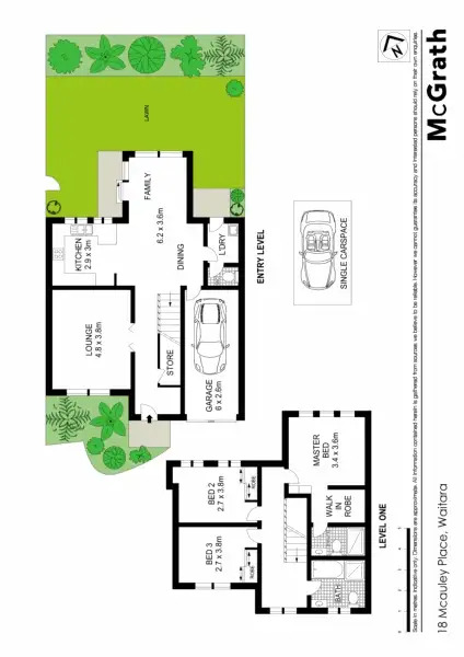 Floorplan of Homely townhouse listing, 18 Mcauley Place, Waitara NSW 2077