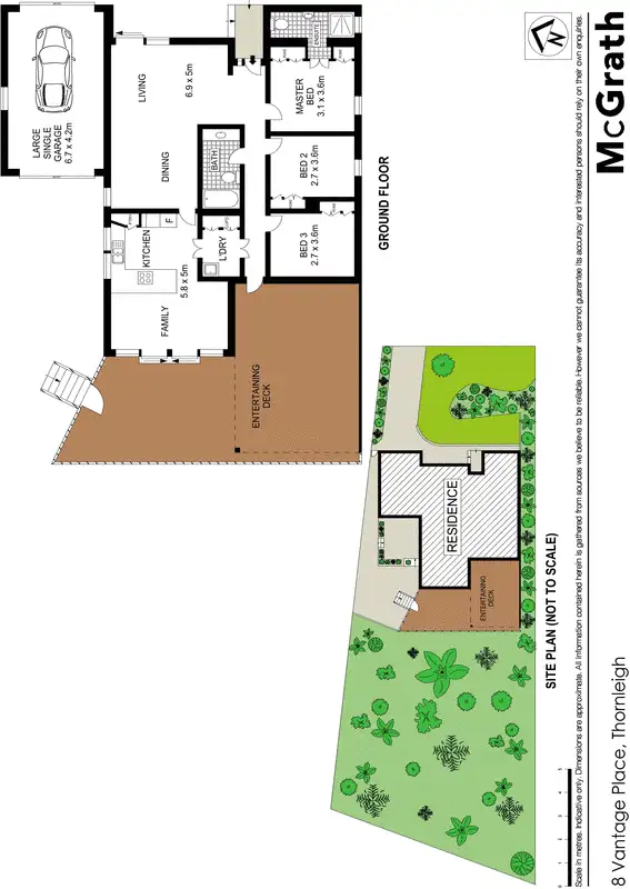 Floorplan of Homely house listing, 8 Vantage Place, Thornleigh NSW 2120
