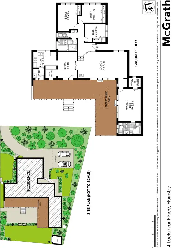 Floorplan of Homely house listing, 4 Lockinvar Place, Hornsby NSW 2077