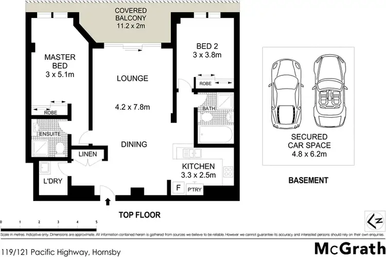 Floorplan of Homely apartment listing, 119/121 Pacific Highway, Hornsby NSW 2077