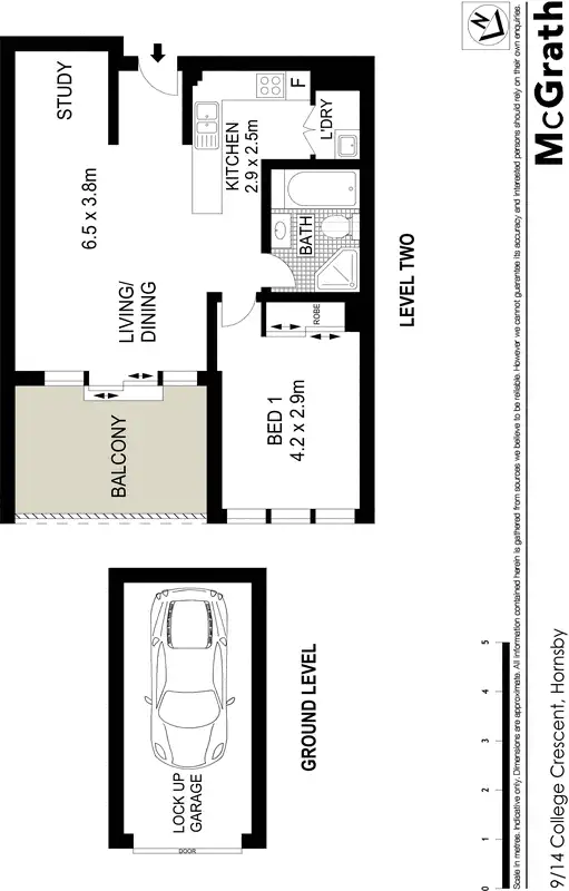 Floorplan of Homely apartment listing, 9/14 College Crescent, Hornsby NSW 2077