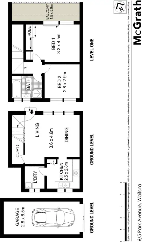 Floorplan of Homely apartment listing, 6/5 Park Avenue, Waitara NSW 2077