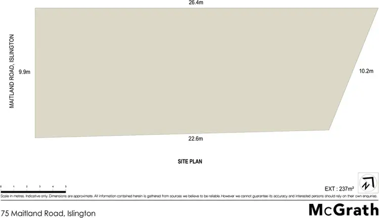 Floorplan of Homely land listing, 75 Maitland Road, Islington NSW 2296