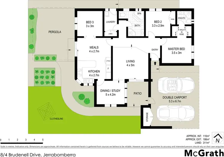 Floorplan of Homely townhouse listing, 8/4 Brudenell Drive, Jerrabomberra NSW 2619
