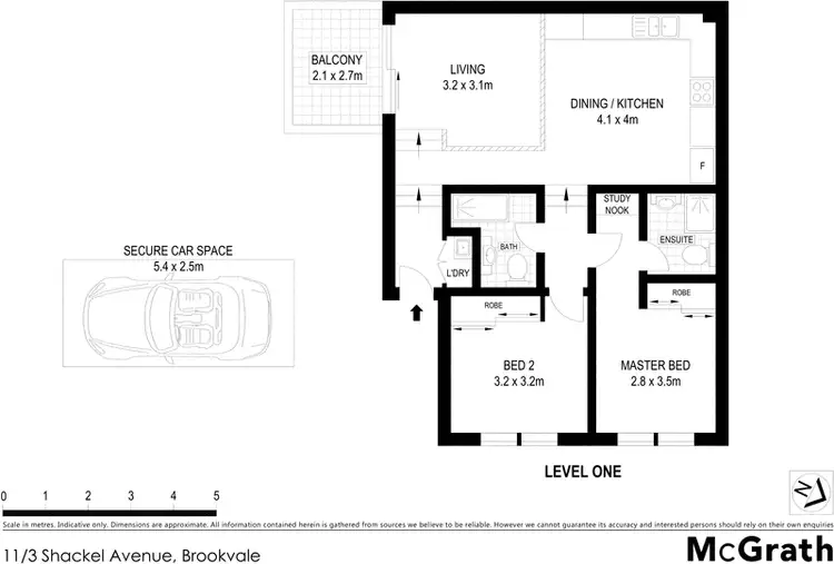Floorplan of Homely apartment listing, 11/3 Shackel Avenue, Brookvale NSW 2100
