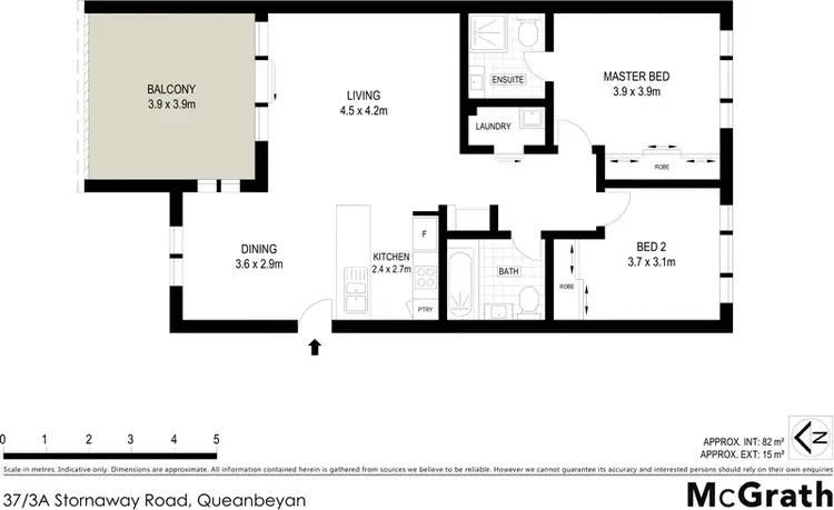 Floorplan of Homely apartment listing, 37/3A Stornaway Road, Queanbeyan NSW 2620
