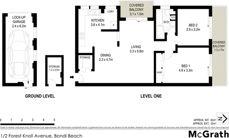 Floorplan of Homely apartment listing, 1/2 Forest Knoll Avenue, Bondi Beach NSW 2026