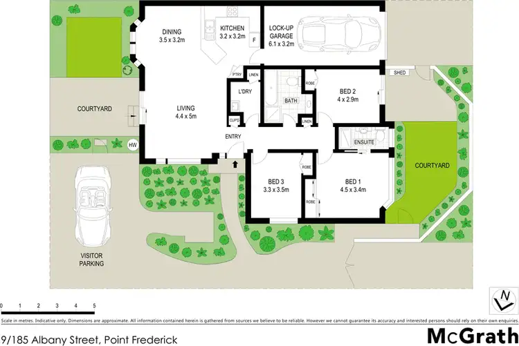 Floorplan of Homely villa listing, 9/185 Albany Street, Point Frederick NSW 2250