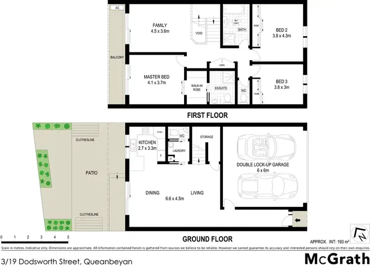Floorplan of Homely townhouse listing, 3/19 Dodsworth Street, Queanbeyan NSW 2620