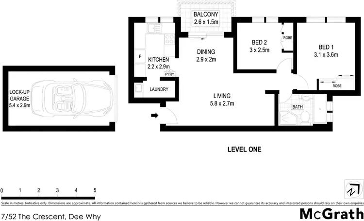 Floorplan of Homely apartment listing, 7/52 The Crescent, Dee Why NSW 2099