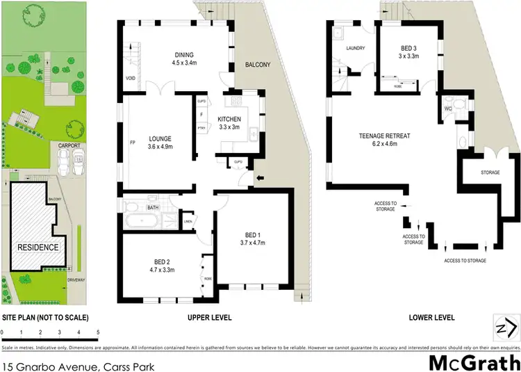 Floorplan of Homely house listing, 15 Gnarbo Avenue, Carss Park NSW 2221