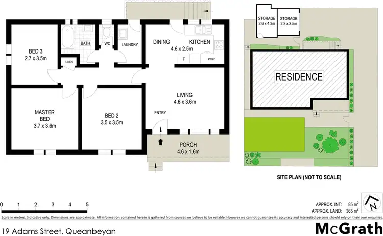 Floorplan of Homely house listing, 19 Adams Street, Queanbeyan NSW 2620