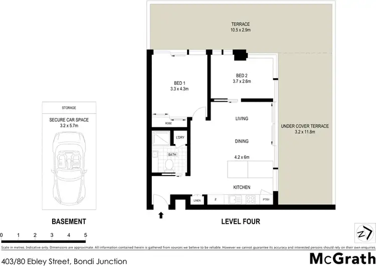 Floorplan of Homely apartment listing, 403/80 Ebley Street, Bondi Junction NSW 2022