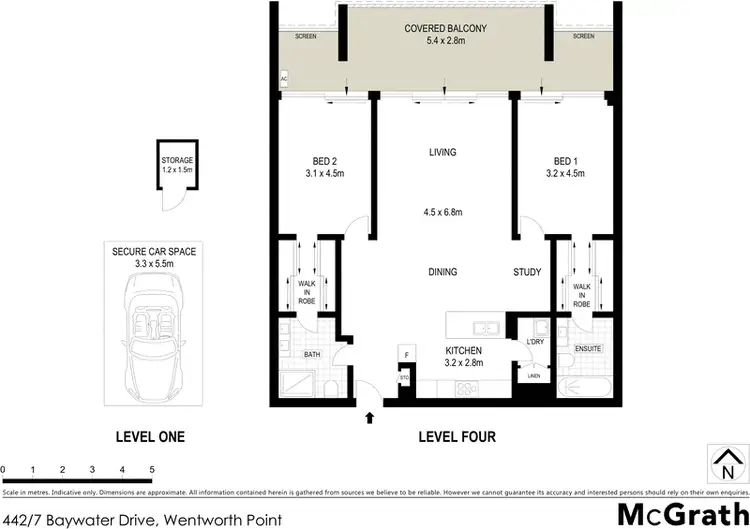 Floorplan of Homely apartment listing, 442/7 Baywater Drive, Wentworth Point NSW 2127