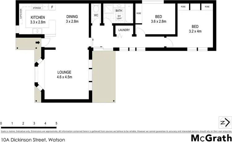 Floorplan of Homely house listing, 10A Dickinson Street, Watson ACT 2602