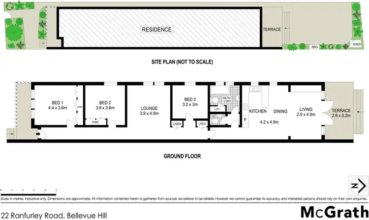 Floorplan of Homely house listing, 22 Ranfurley Road, Bellevue Hill NSW 2023