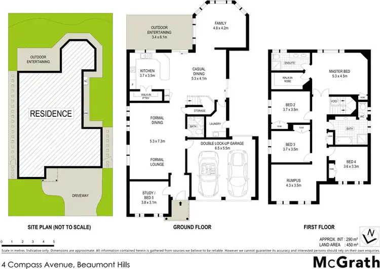 Floorplan of Homely house listing, 4 Compass Avenue, Beaumont Hills NSW 2155