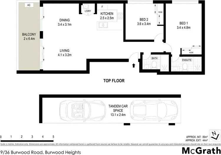 Floorplan of Homely apartment listing, 9/36 Burwood Road, Burwood Heights NSW 2136