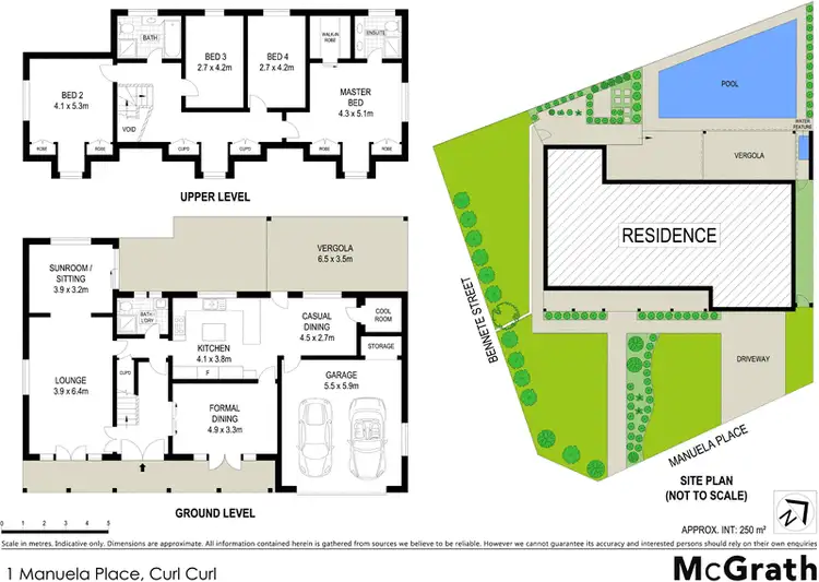 Floorplan of Homely house listing, 1 Manuela Place, Curl Curl NSW 2096