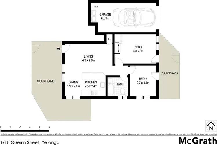 Floorplan of Homely apartment listing, 1/18 Querrin Street, Yeronga QLD 4104