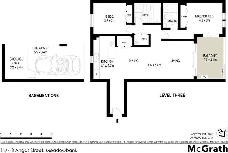 Floorplan of Homely apartment listing, 11/4 Angas Street, Meadowbank NSW 2114