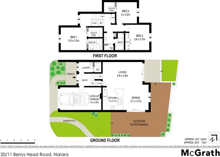 Floorplan of Homely townhouse listing, 20/11 Berrys Head Road, Narara NSW 2250