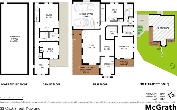 Floorplan of Homely house listing, 22 Crick Street, Kawana QLD 4701