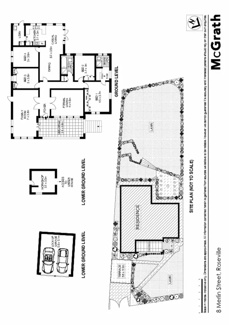 Floorplan of Homely house listing, 8 Merlin Street, Roseville NSW 2069