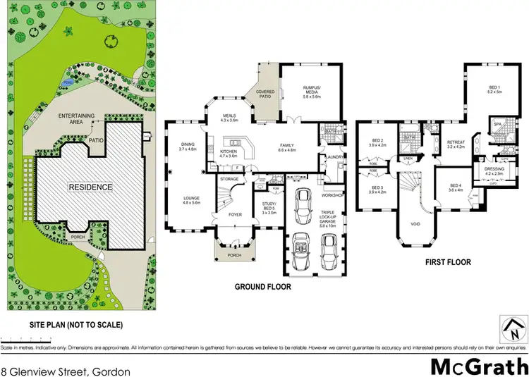 Floorplan of Homely house listing, 8 Glenview Street, Gordon NSW 2072