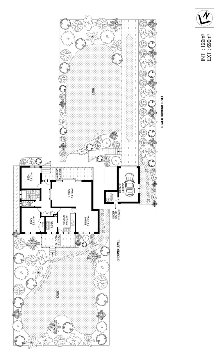 Floorplan of Homely house listing, 49 McIntyre Street, Gordon NSW 2072