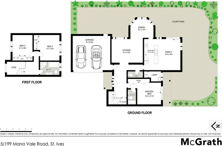 Floorplan of Homely townhouse listing, 5/199 Mona Vale Road, St Ives NSW 2075