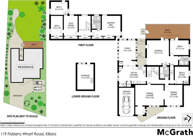 Floorplan of Homely house listing, 119 Fiddens Wharf Road, Killara NSW 2071