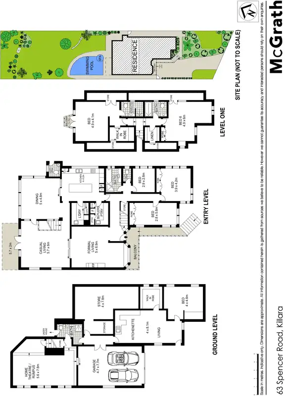 Floorplan of Homely house listing, 63 Spencer Road, Killara NSW 2071
