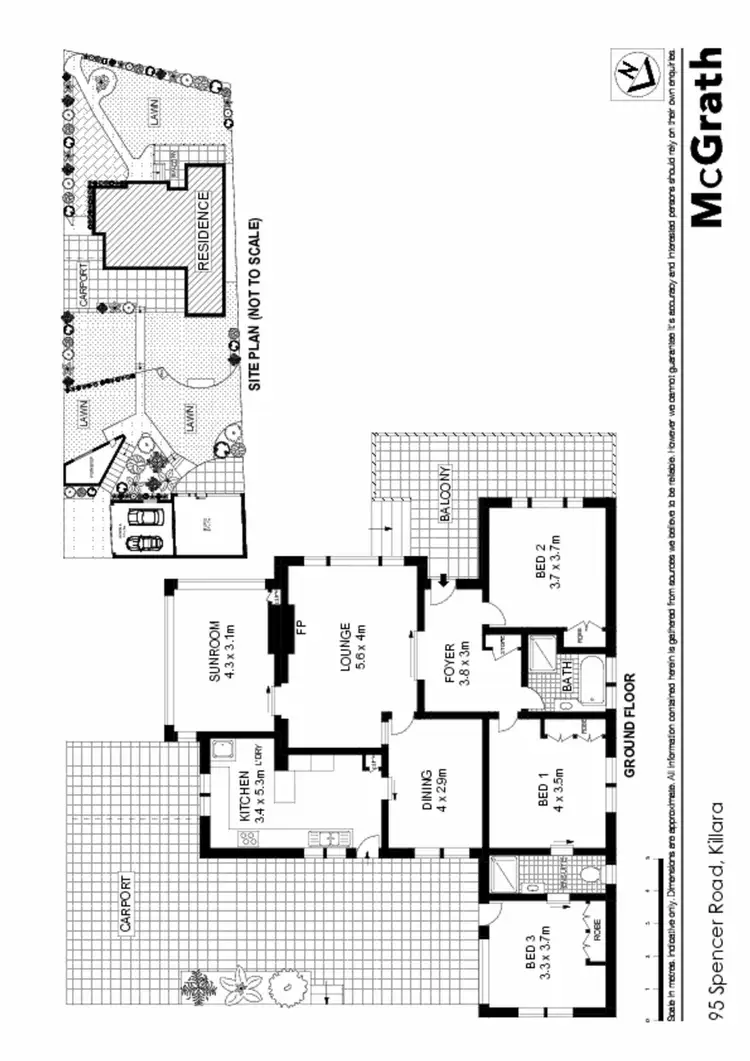 Floorplan of Homely house listing, 95 Spencer Road, Killara NSW 2071