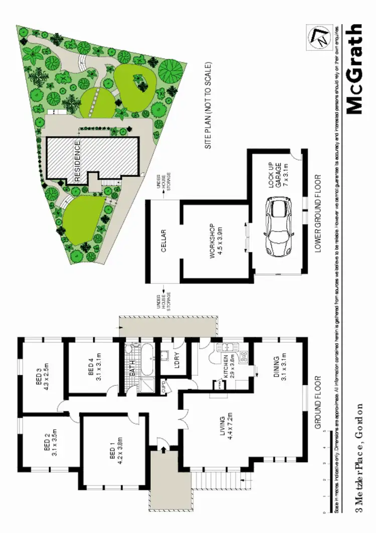 Floorplan of Homely house listing, 3 Metzler Place, Gordon NSW 2072