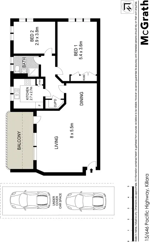 Floorplan of Homely apartment listing, 15/646 Pacific Highway, Killara NSW 2071
